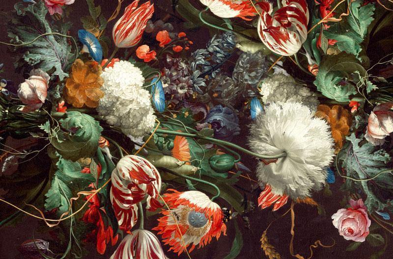 Vintage Still Floral 2 Wallpaper Mural-Wall Mural-Eazywallz