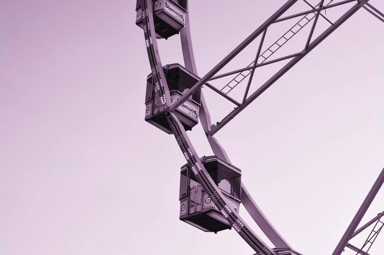 Violet Ferris Wheel Wall Mural-Wall Mural-Eazywallz