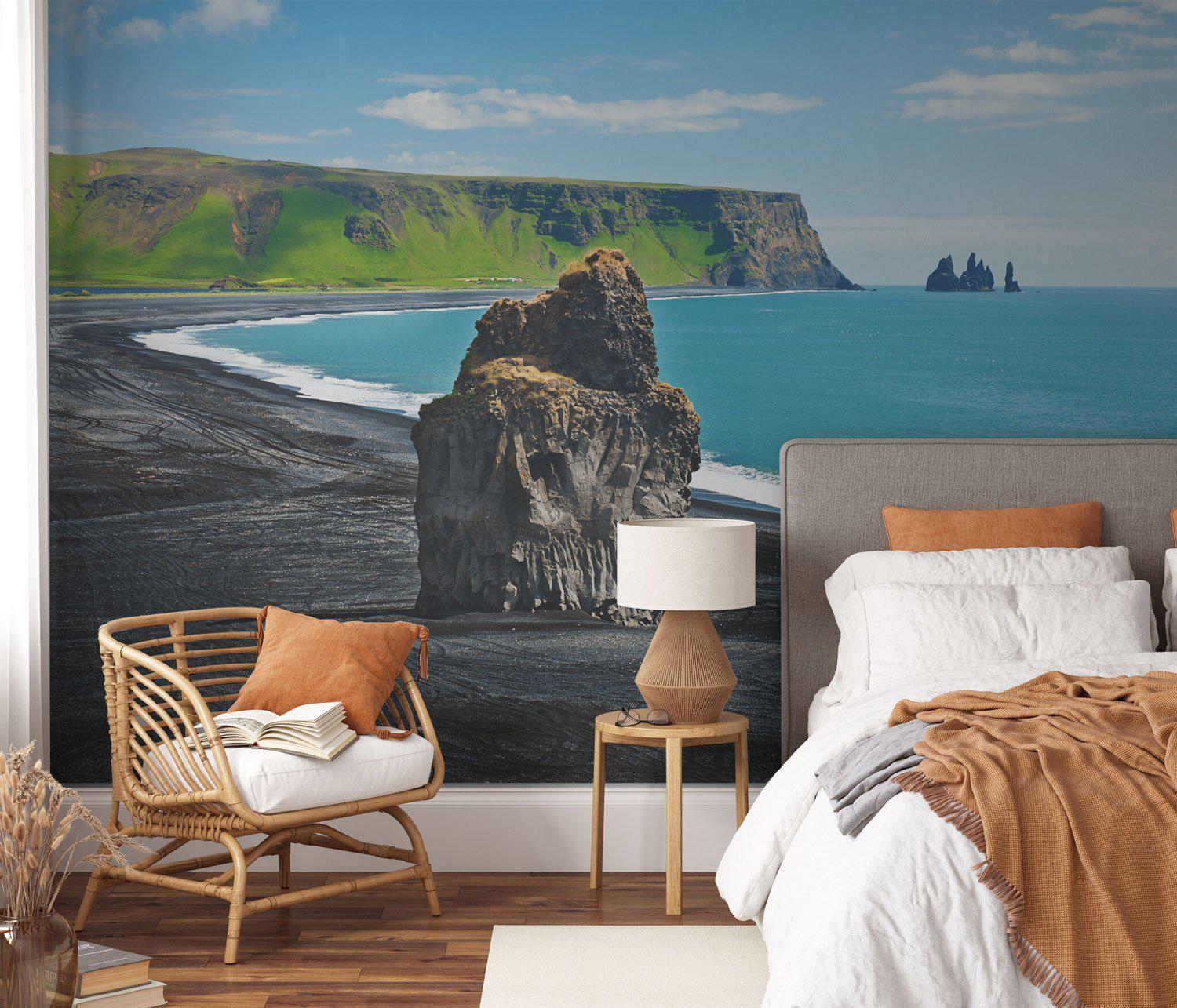 Volcano Beach Wall Mural-Wall Mural-Eazywallz