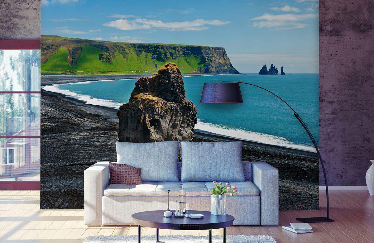 Volcano Beach Wall Mural-Wall Mural-Eazywallz
