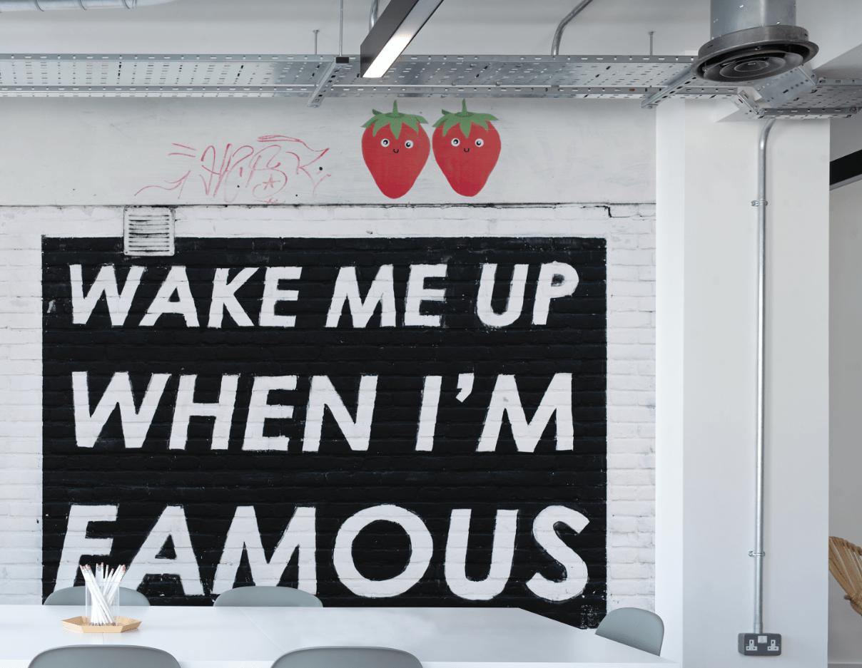 Wake Me Up When I'm Famous Wall Mural-Wall Mural-Eazywallz