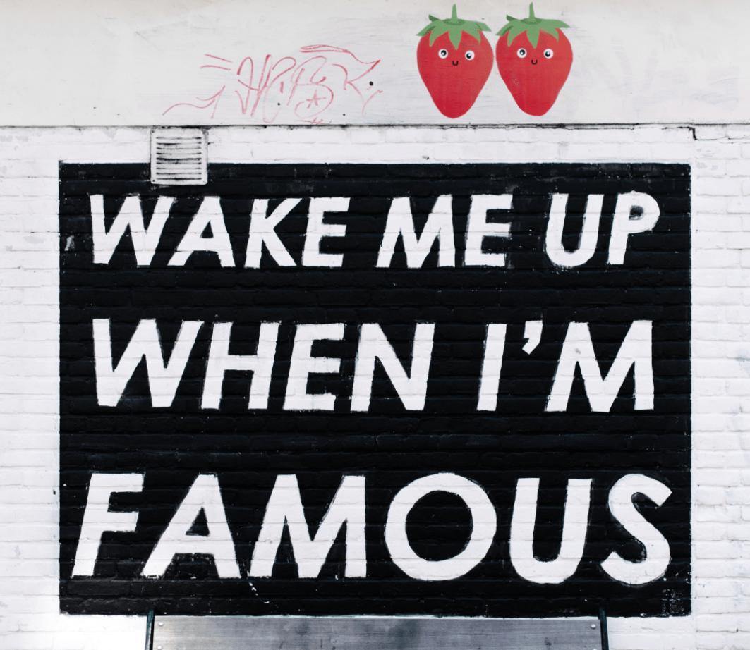 Wake Me Up When I'm Famous Wall Mural-Wall Mural-Eazywallz