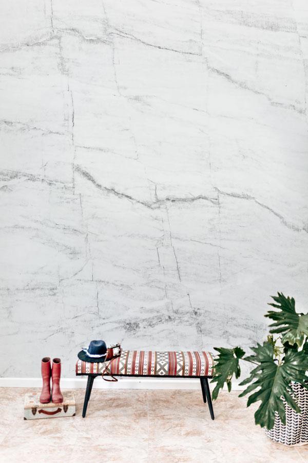 White & Grey Marble Texture Wall Mural-Wall Mural-Eazywallz