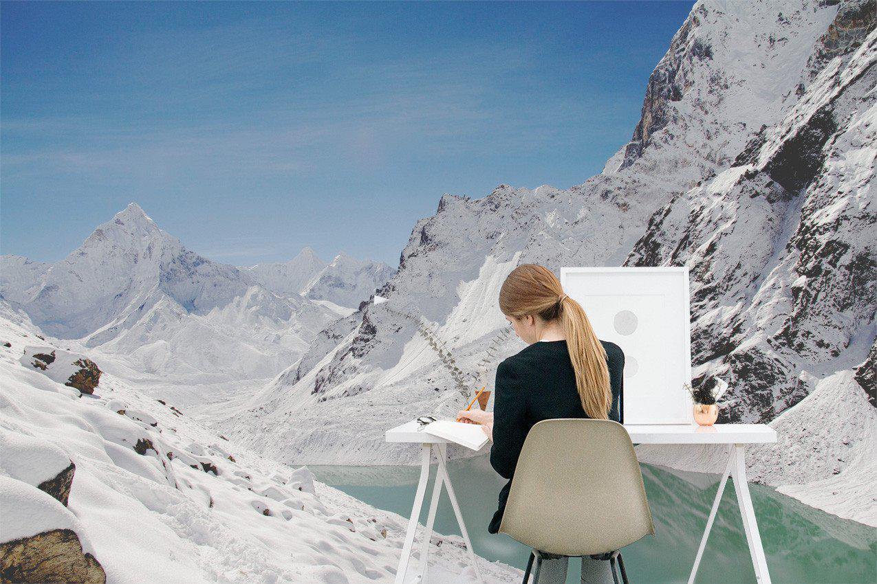 White Mountain Wall Mural-Wall Mural-Eazywallz