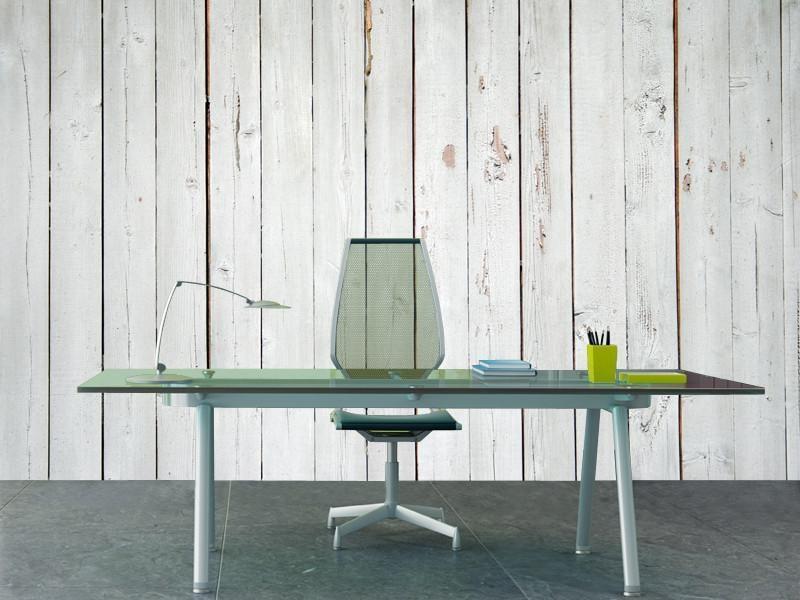 White wooden fence Wall Mural-Wall Mural-Eazywallz