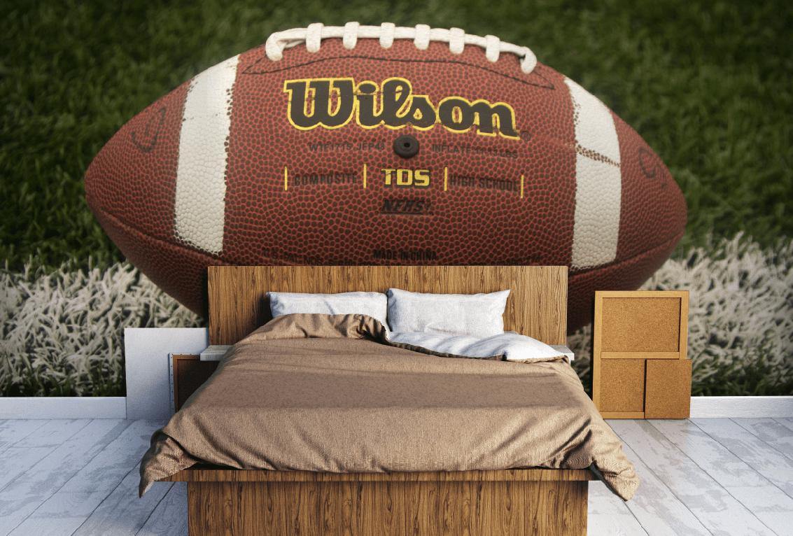 Wilson Football Close up Wall Mural-Wall Mural-Eazywallz