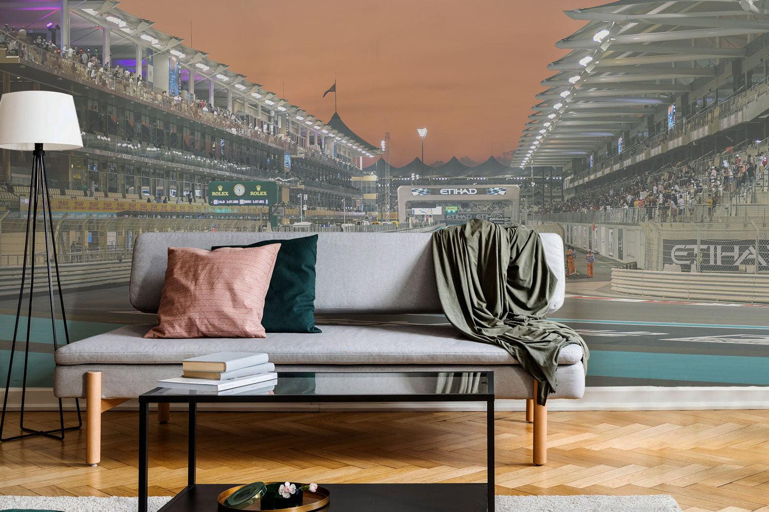 Yas Marina Circuit Wall Mural-Wall Mural-Eazywallz
