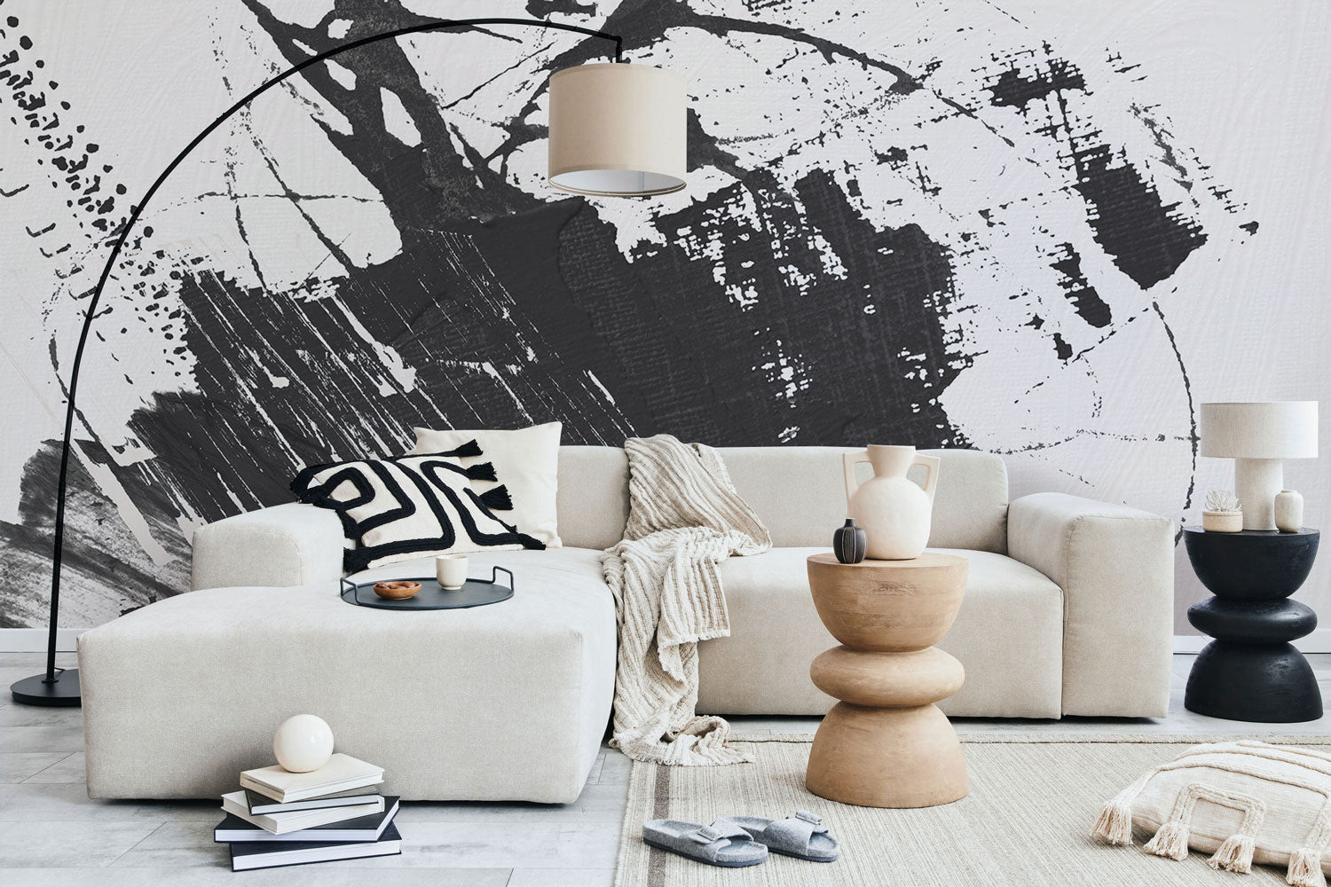 Abstract Ink Splatter Wall Mural