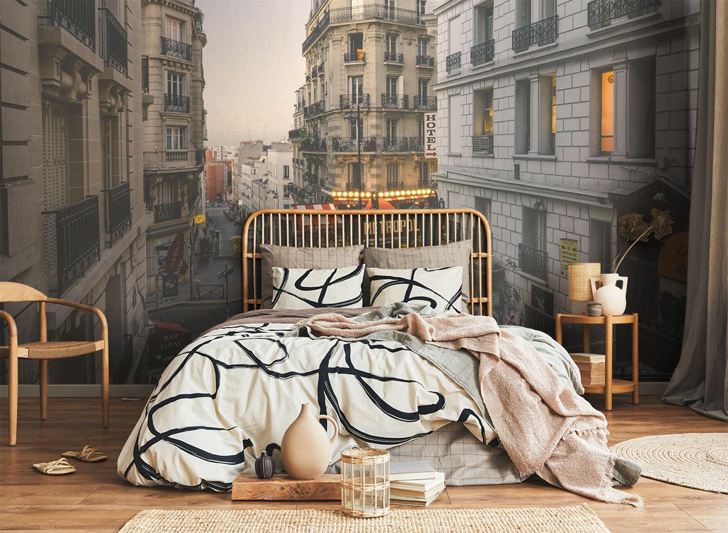 Streets of Paris Wall Mural-Wall Mural-Eazywallz