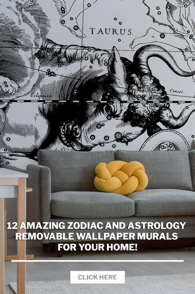 12 Amazing Zodiac and Astrology Removable Wallpaper Murals for your home!