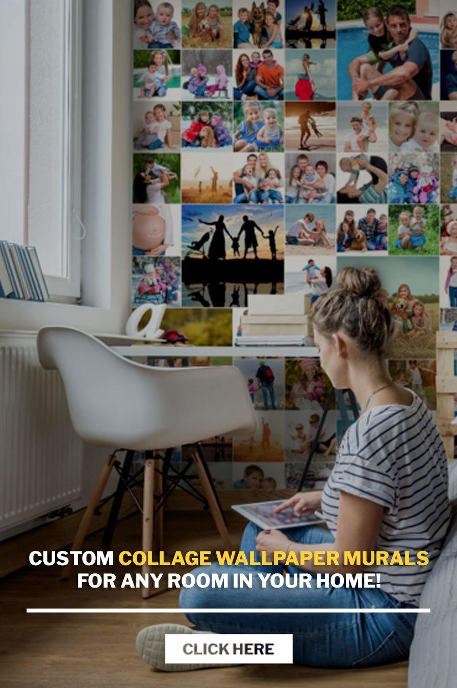 Custom Collage Wallpaper Murals for any room in your home! - Eazywallz