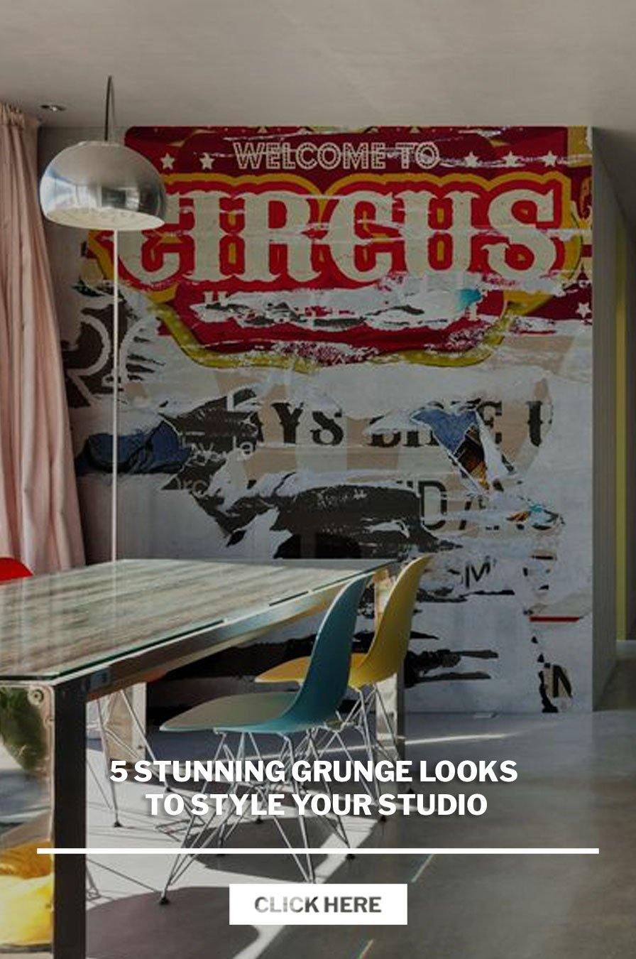 5 Stunning Grunge Looks to Style your Studio - Eazywallz