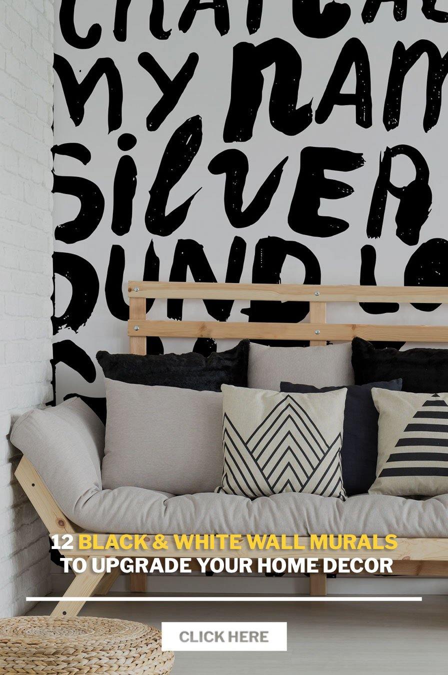 12 Black & White Wall Murals to Upgrade your Home Decor [Complete List] - Eazywallz