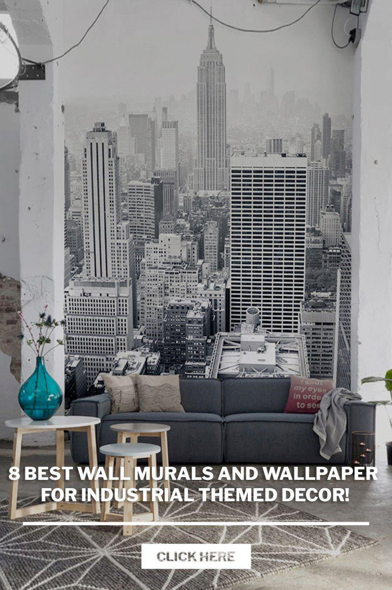 8 Best Wall Murals and wallpaper for Industrial themed Decor! | Eazywallz
