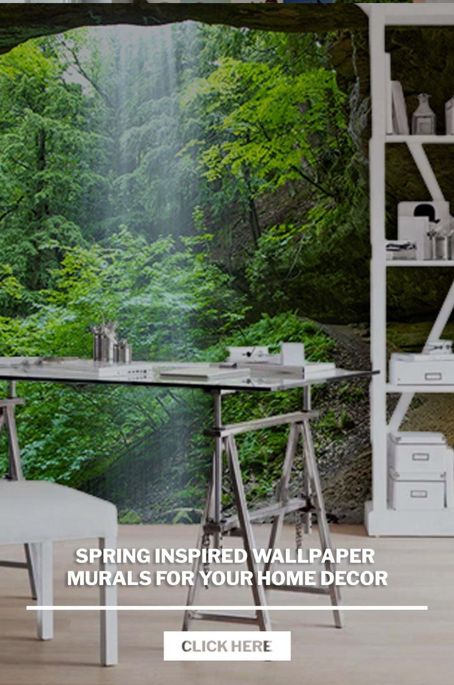 Spring Inspired Wallpaper murals for your home decor - Eazywallz