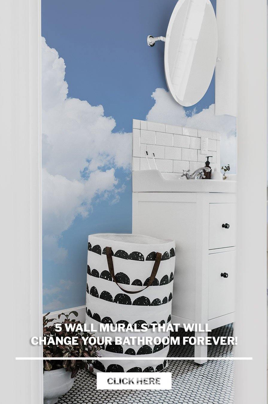 5 wall murals that will change your bathroom forever! - Eazywallz