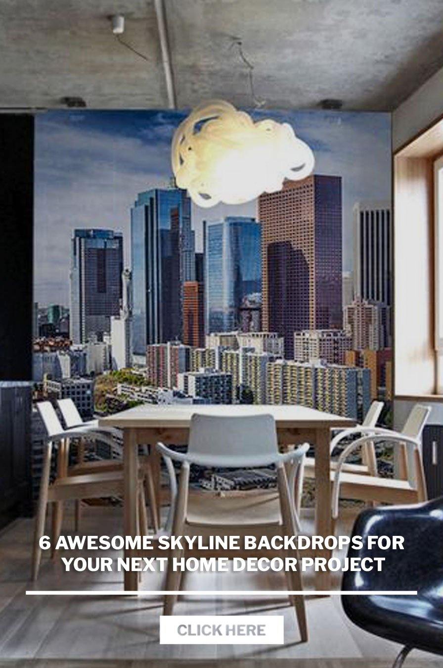 6 awesome skyline backdrops for your next home decor project - Eazywallz