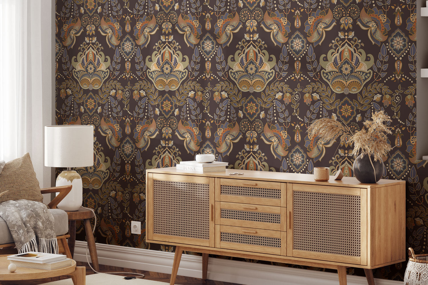 Damask & Paisley Removable Wallpaper - Eazywallz