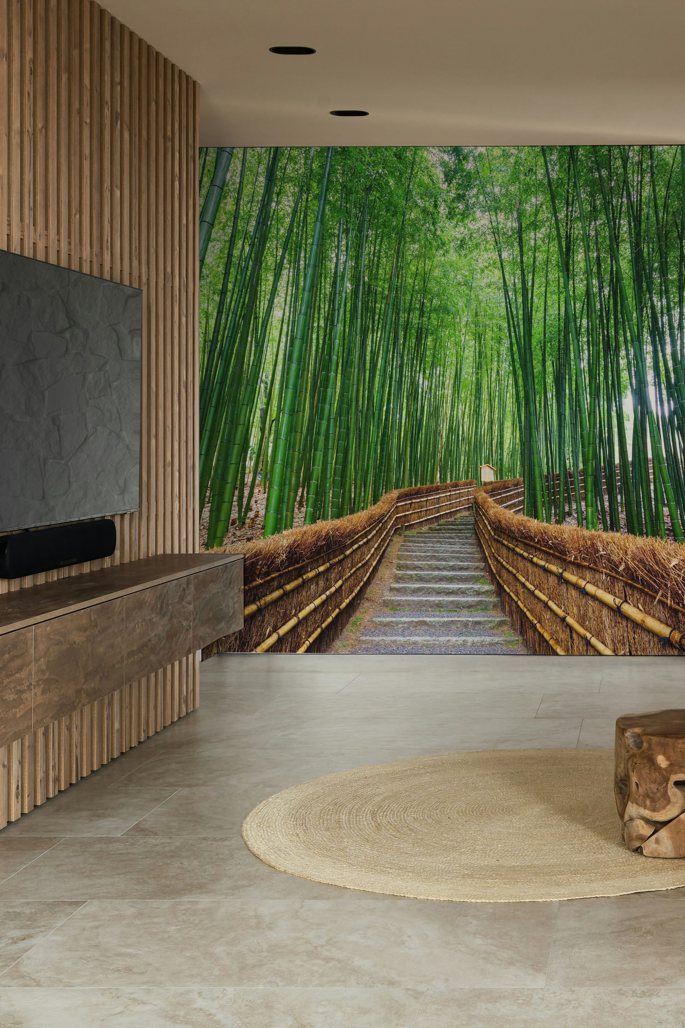 Bamboo grove Wall Mural