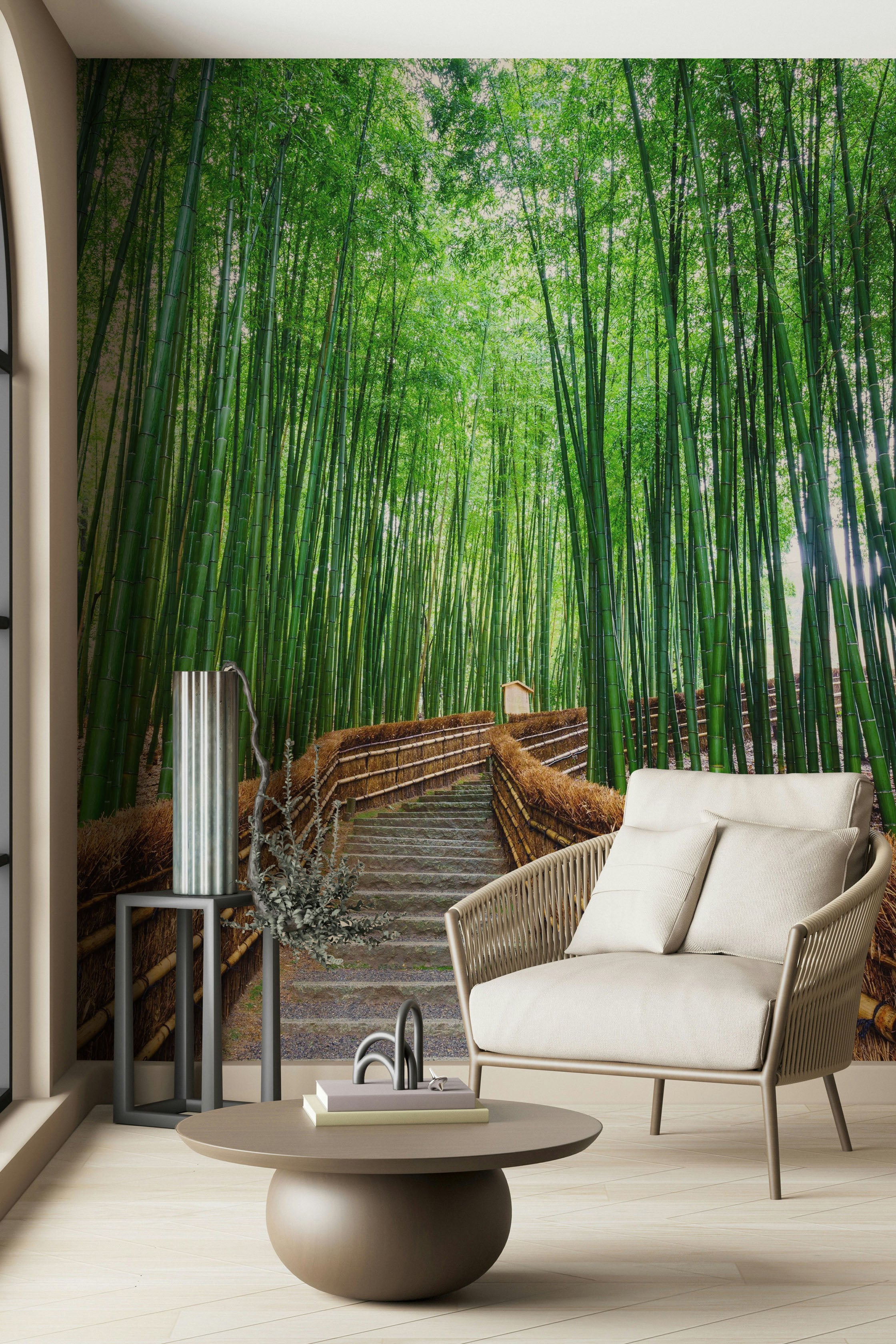 Bamboo grove Wall Mural
