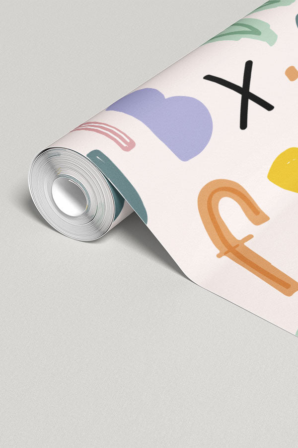 Kids Typography Wall Mural