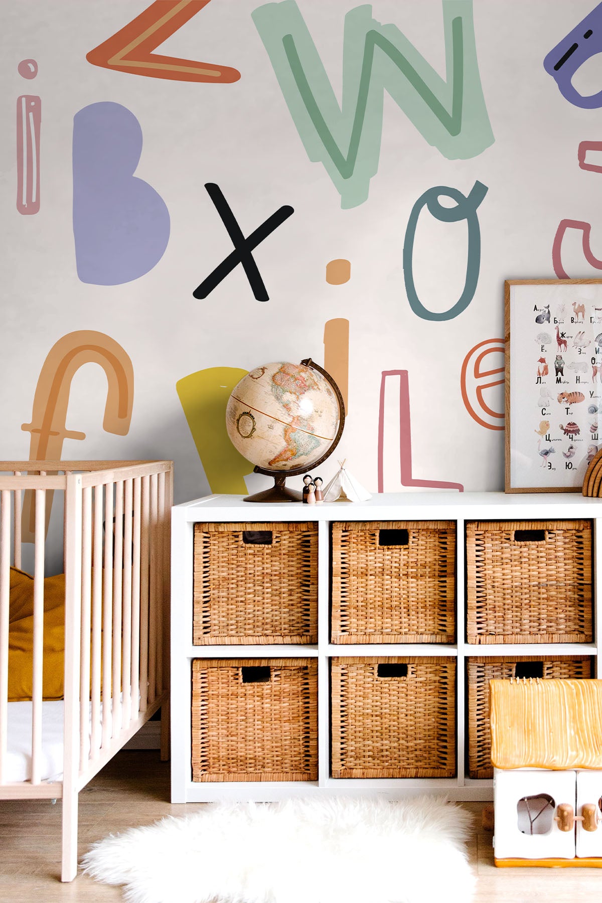 Kids Typography Wall Mural