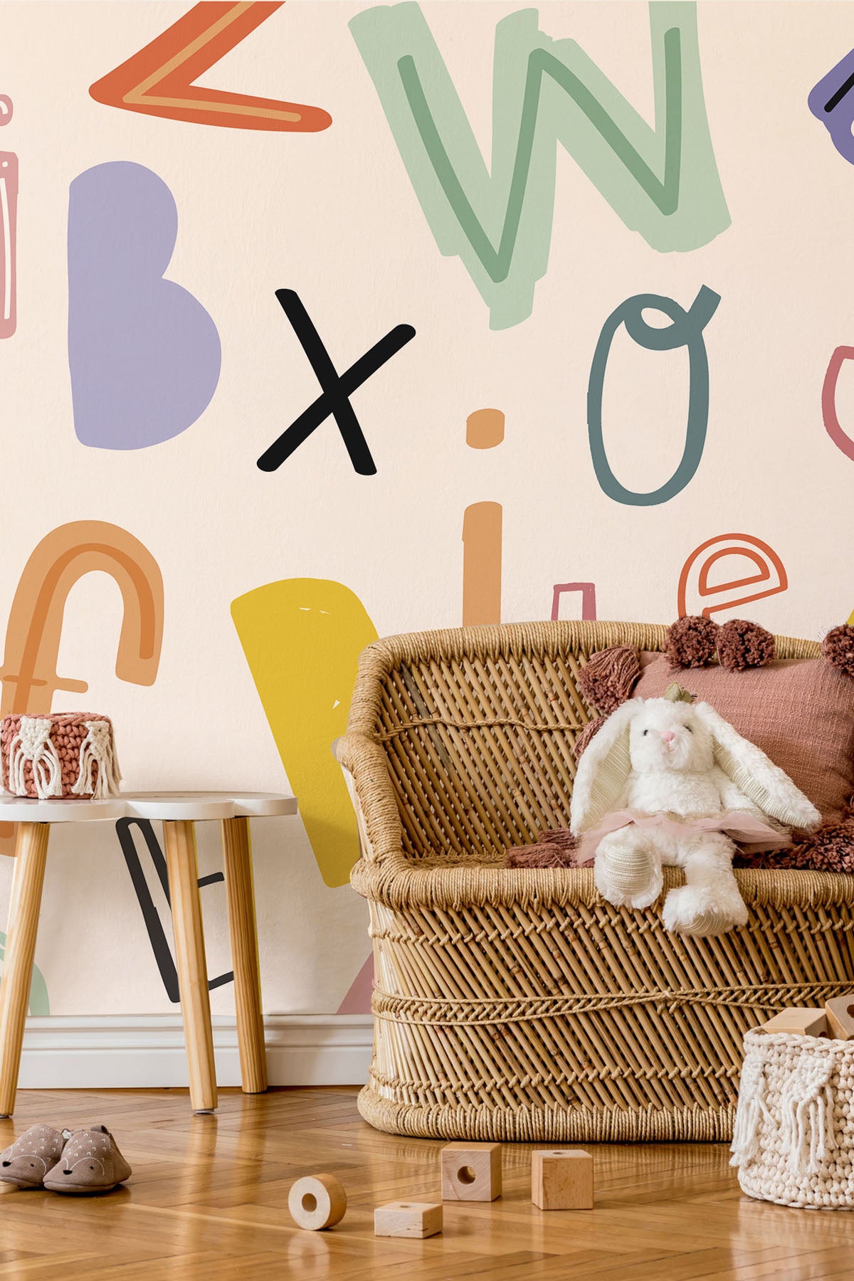 Kids Typography Wall Mural