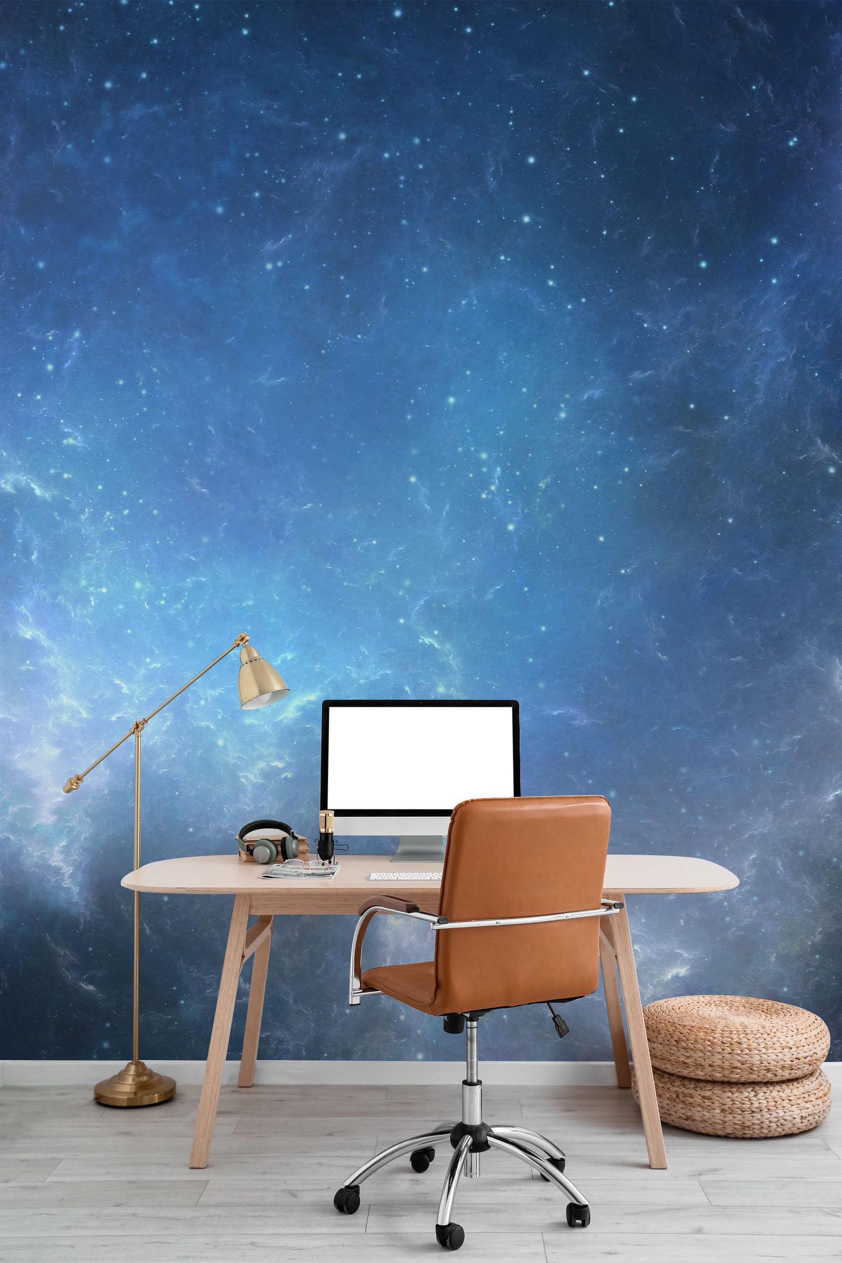 Night Sky with Nebula Wall Mural