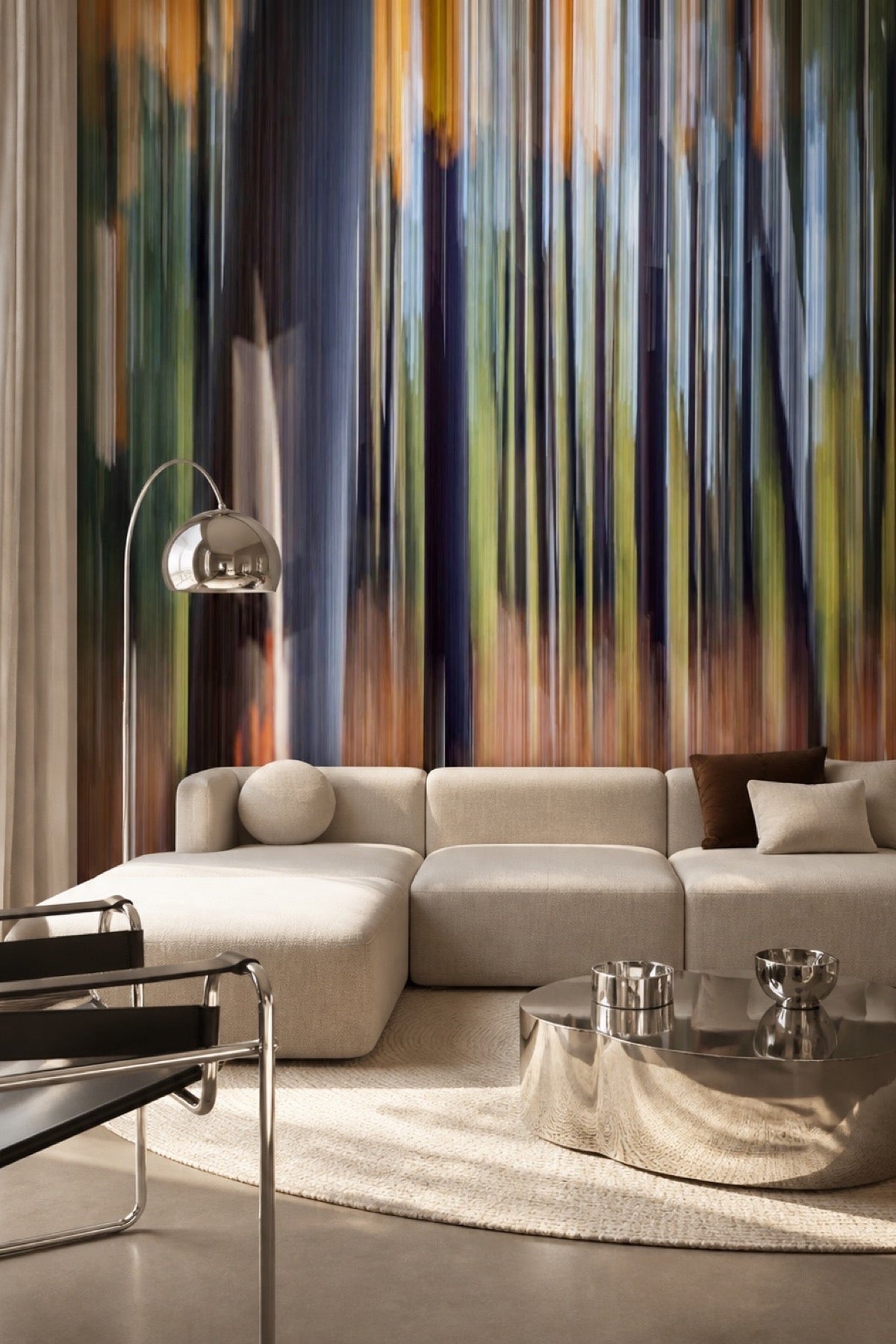 Abstract Motion Forest 2 Wall Mural - lifestyle view 2 - Eazywallz
