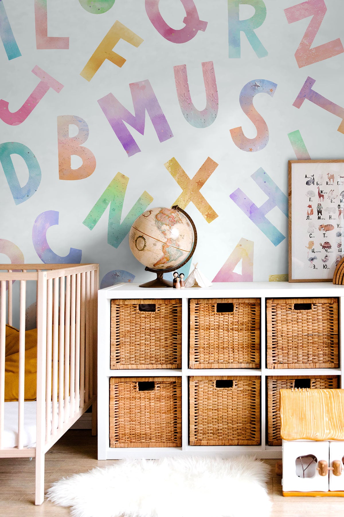 Rainbow Alphabet Wall Mural