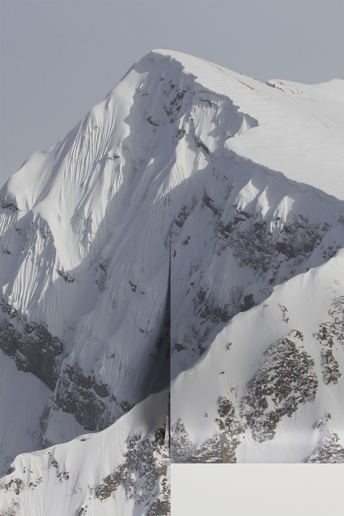 White Mountain Close Up Mural Wallpaper