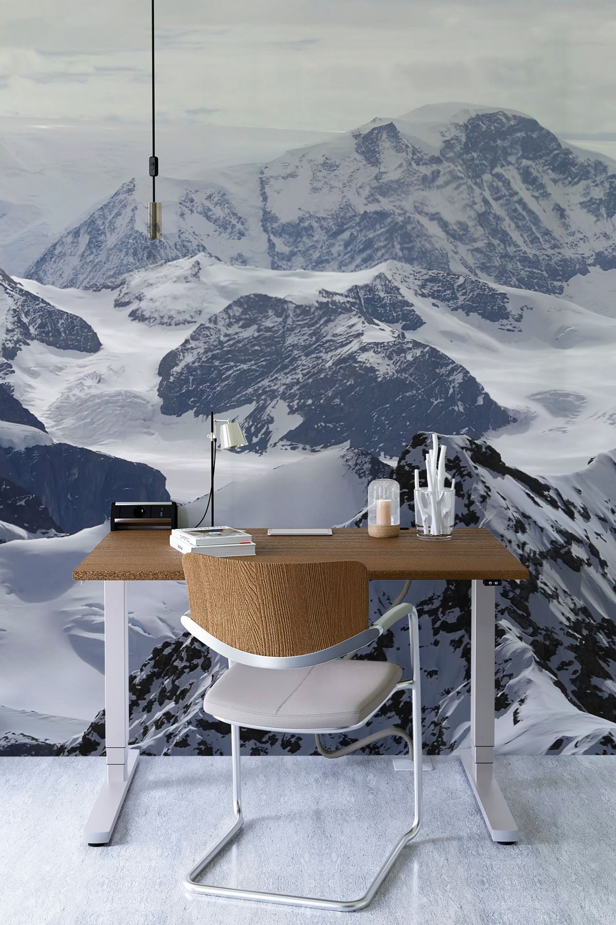 Antarctic mountains Wall Mural