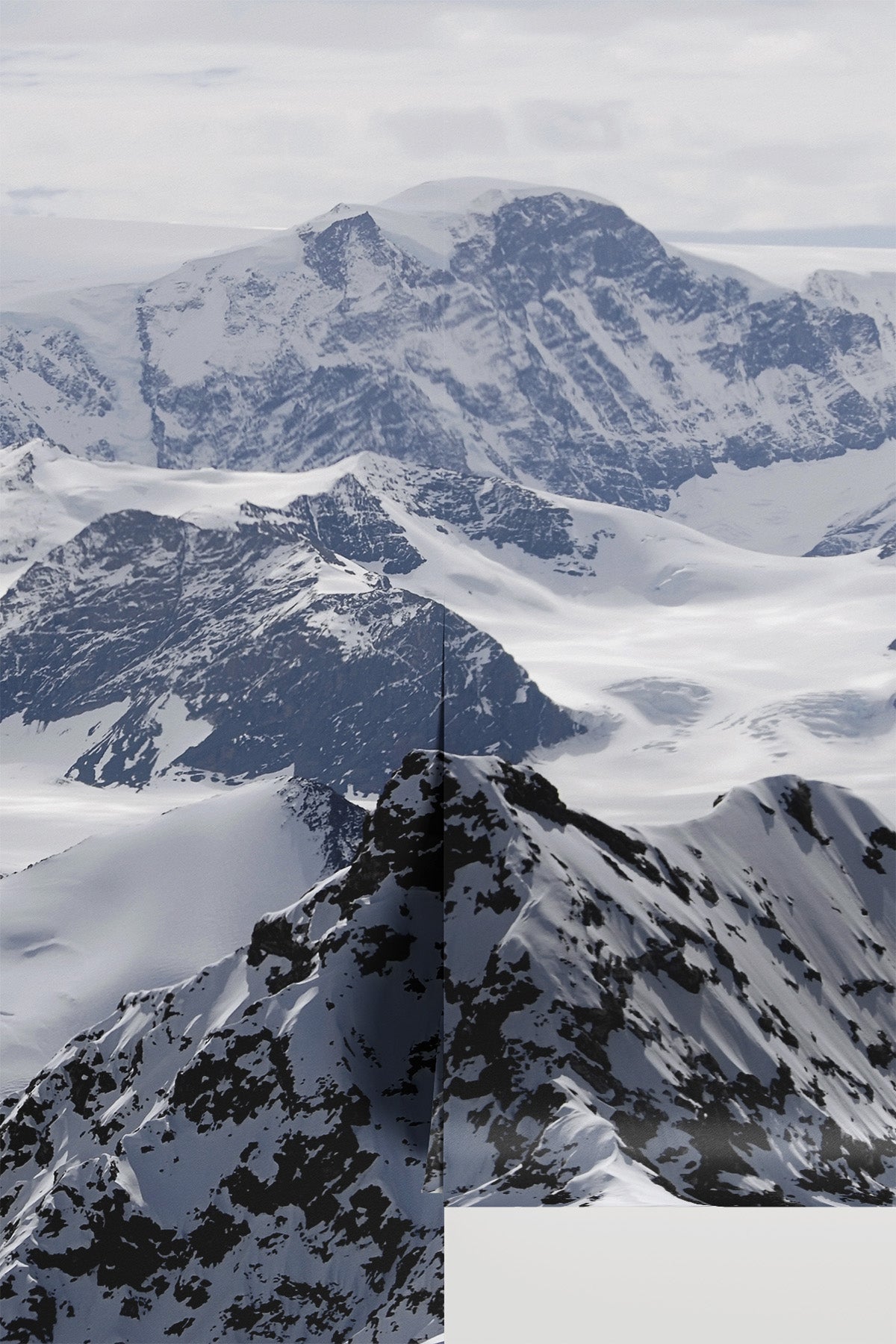 Antarctic mountains Wall Mural