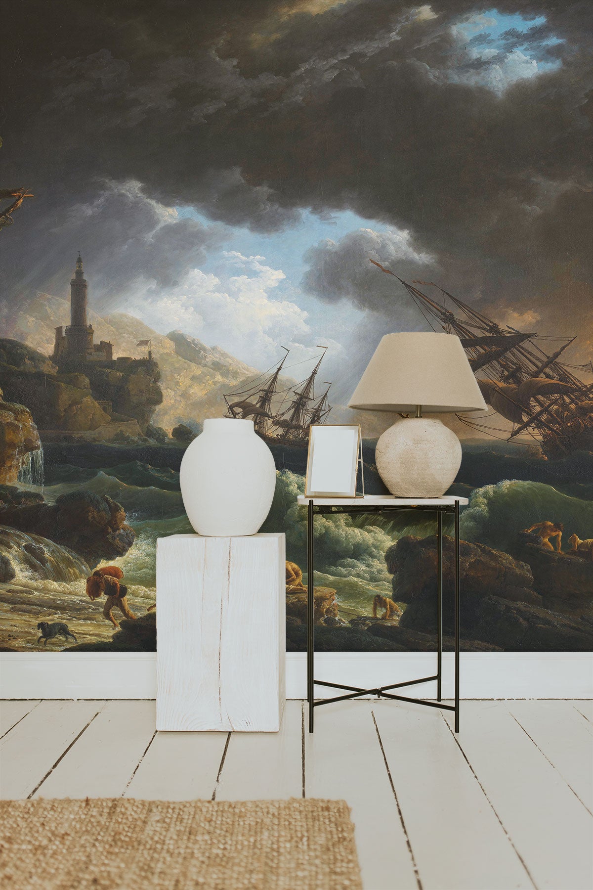 1773 Shipwreck in Stormy Seas wall mural | Eazywallz