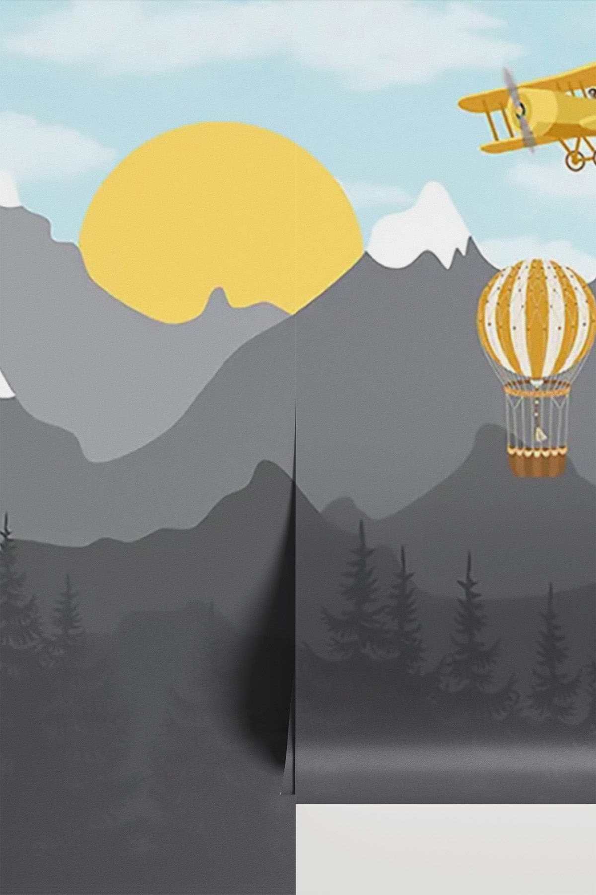 Flying Over Mountains
