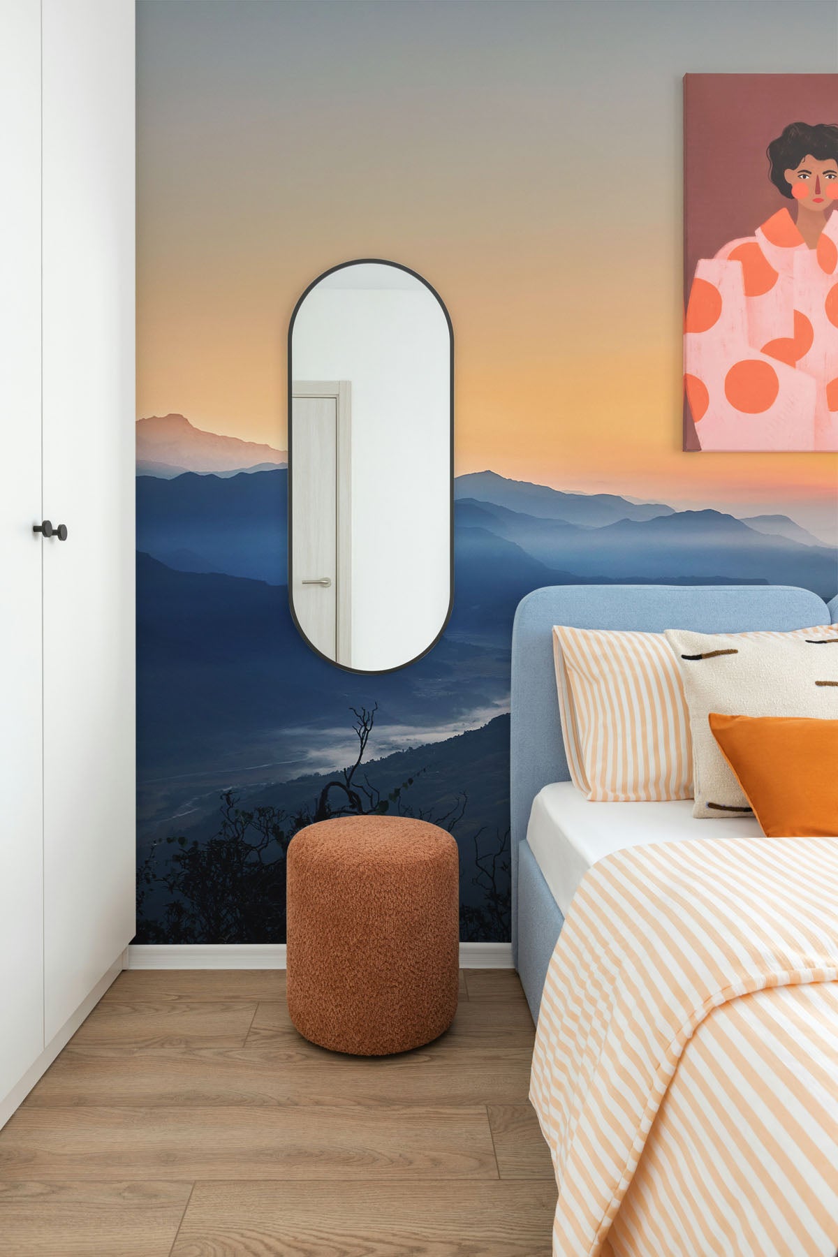 Himalaya Mountains Sunrise Wall Mural
