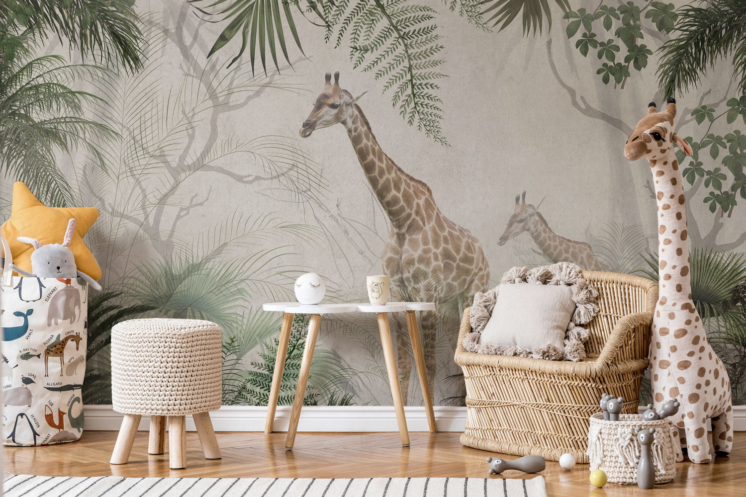 Kids Roaming Safari Wall Mural