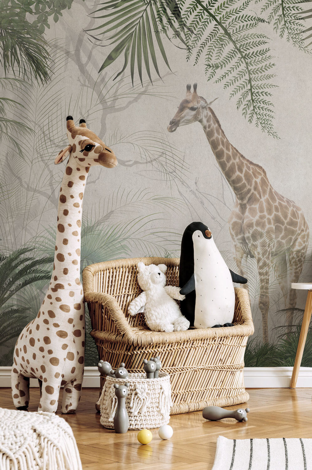 Kids Roaming Safari Wall Mural