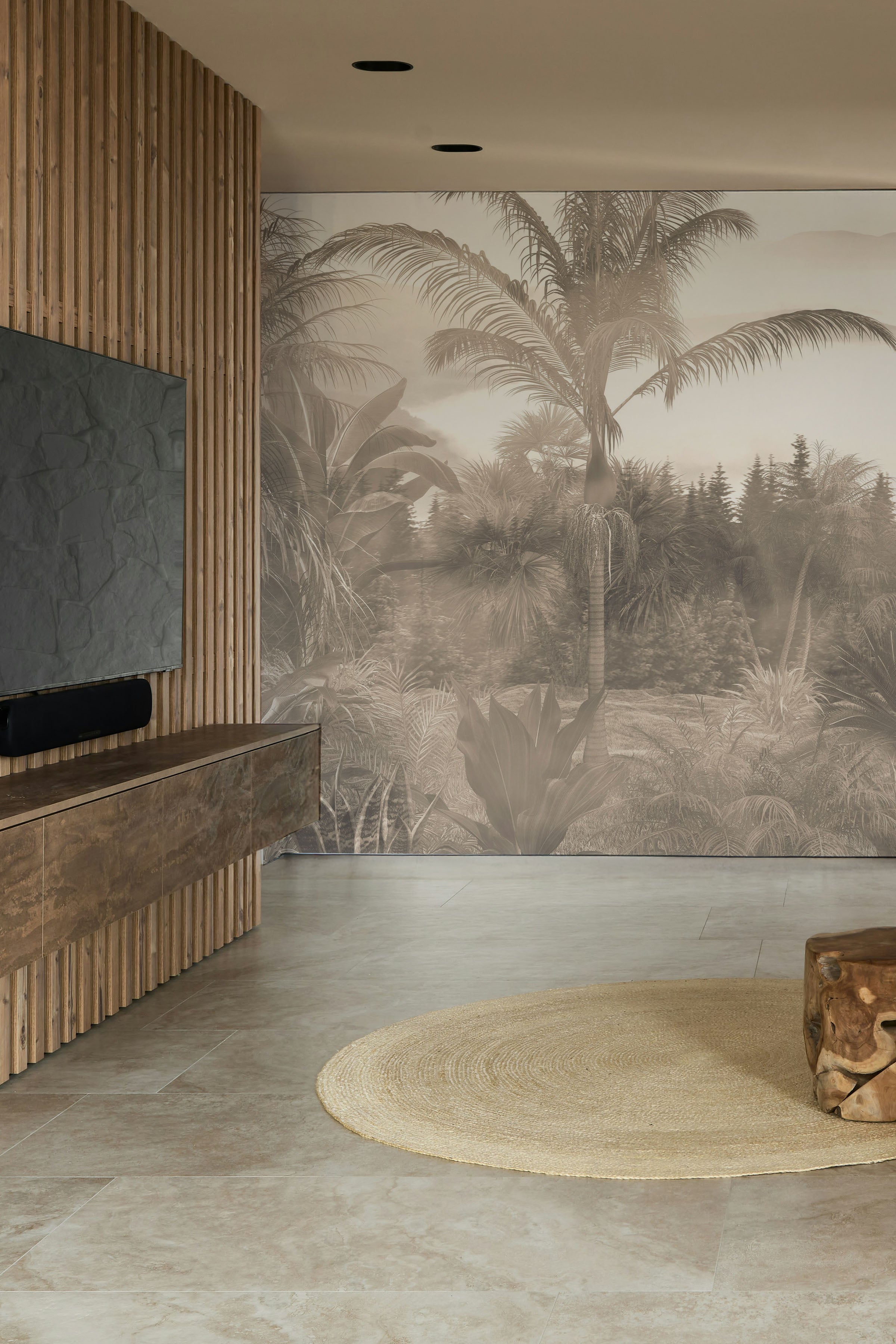 Palm and Banana Leaf Paradise Wall Mural