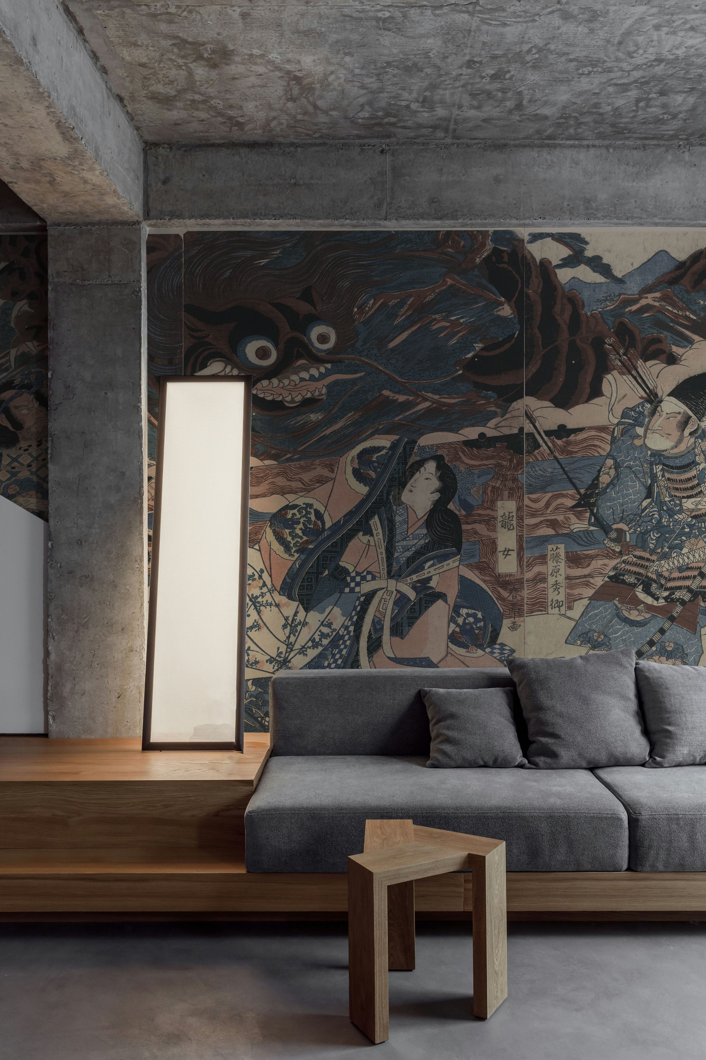 Vintage Japanese Samurai Battle Wall Mural