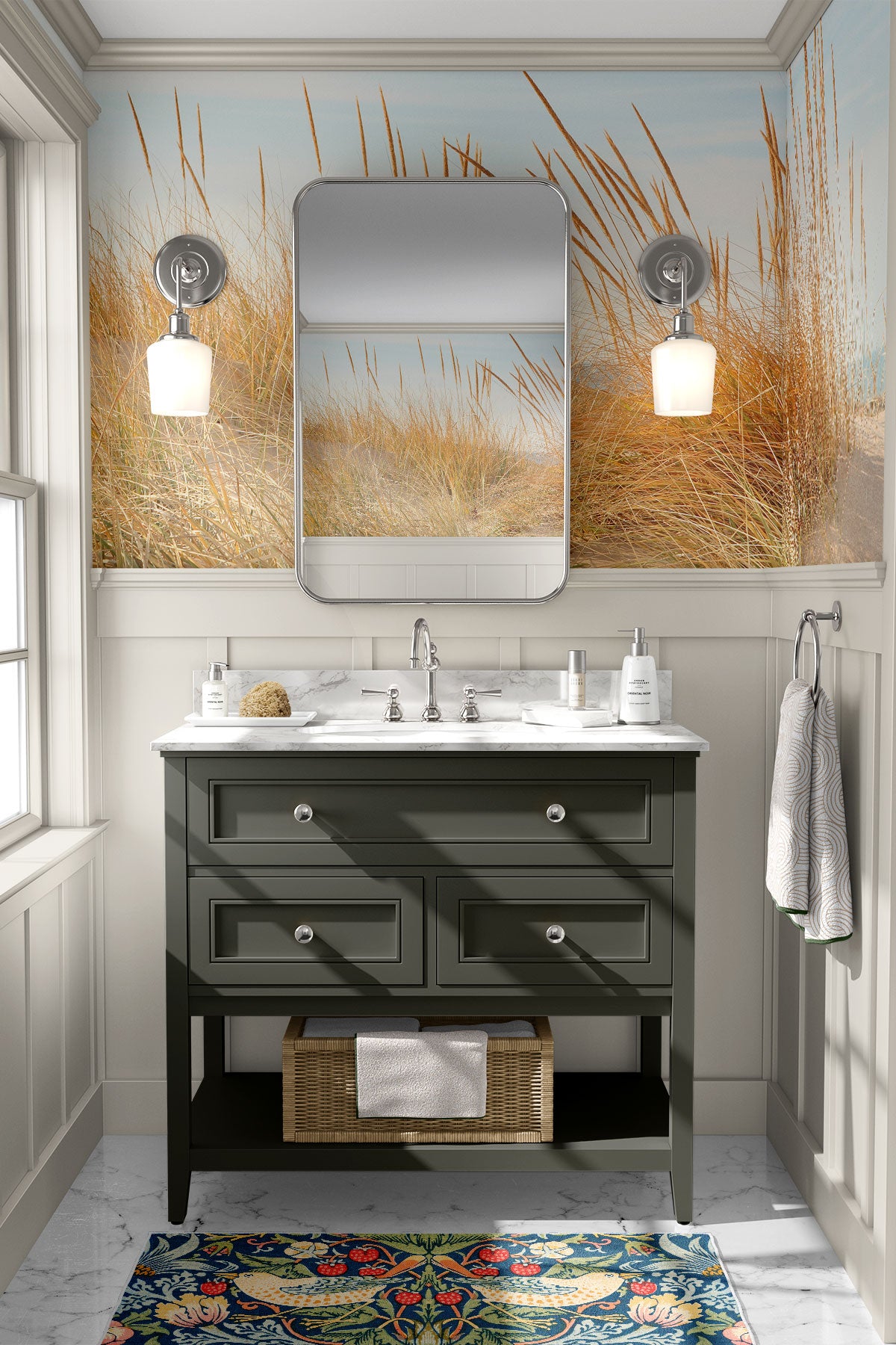 Beach Scene in Michigan Wall Mural