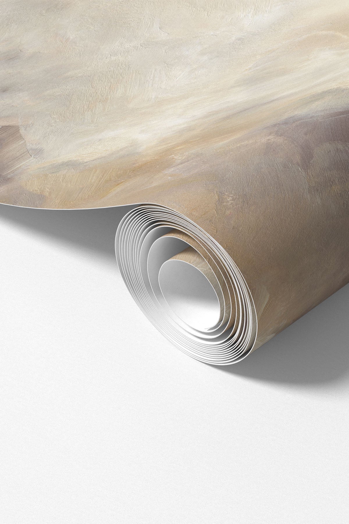 Abstract Gobi wall mural wallpaper roll showing the hand-painted abstract design