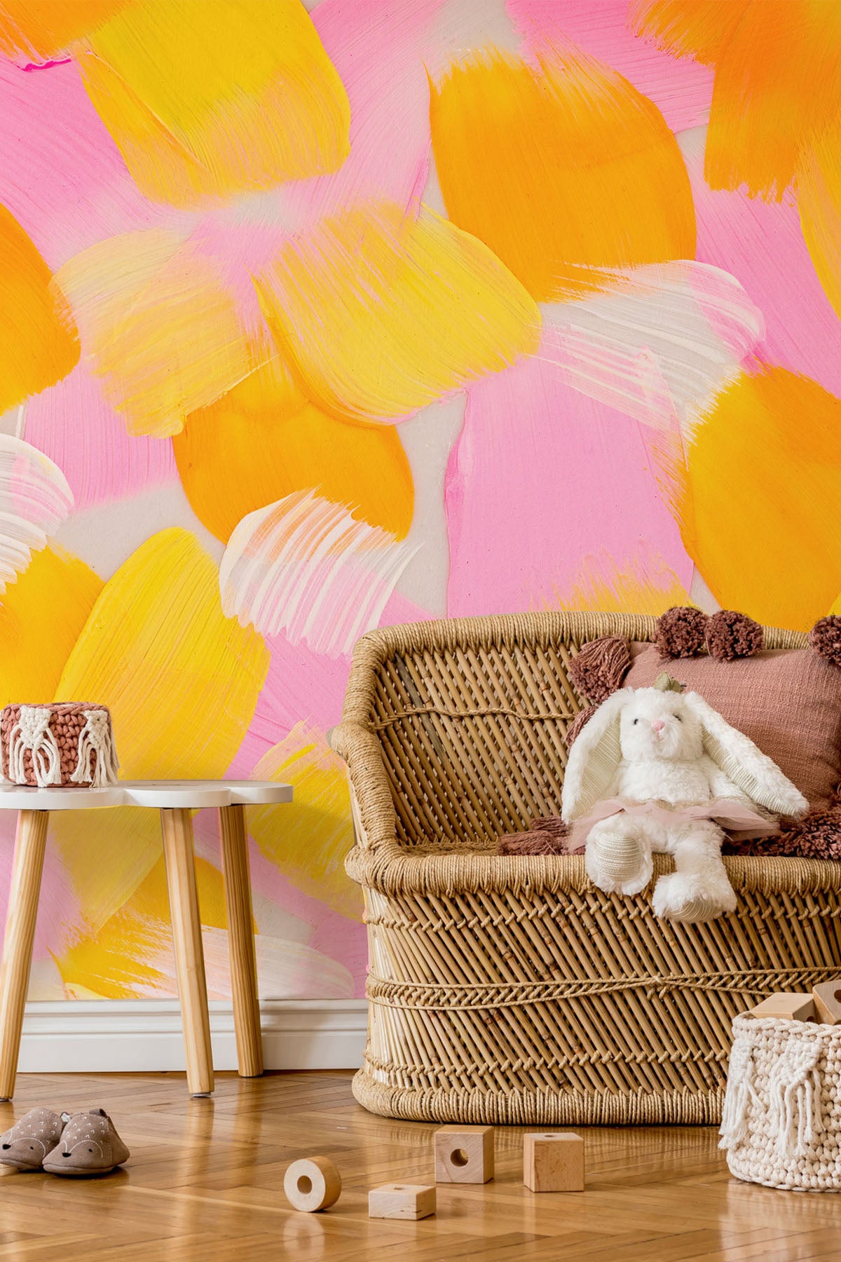 Starburst Paint Strokes Wall Mural