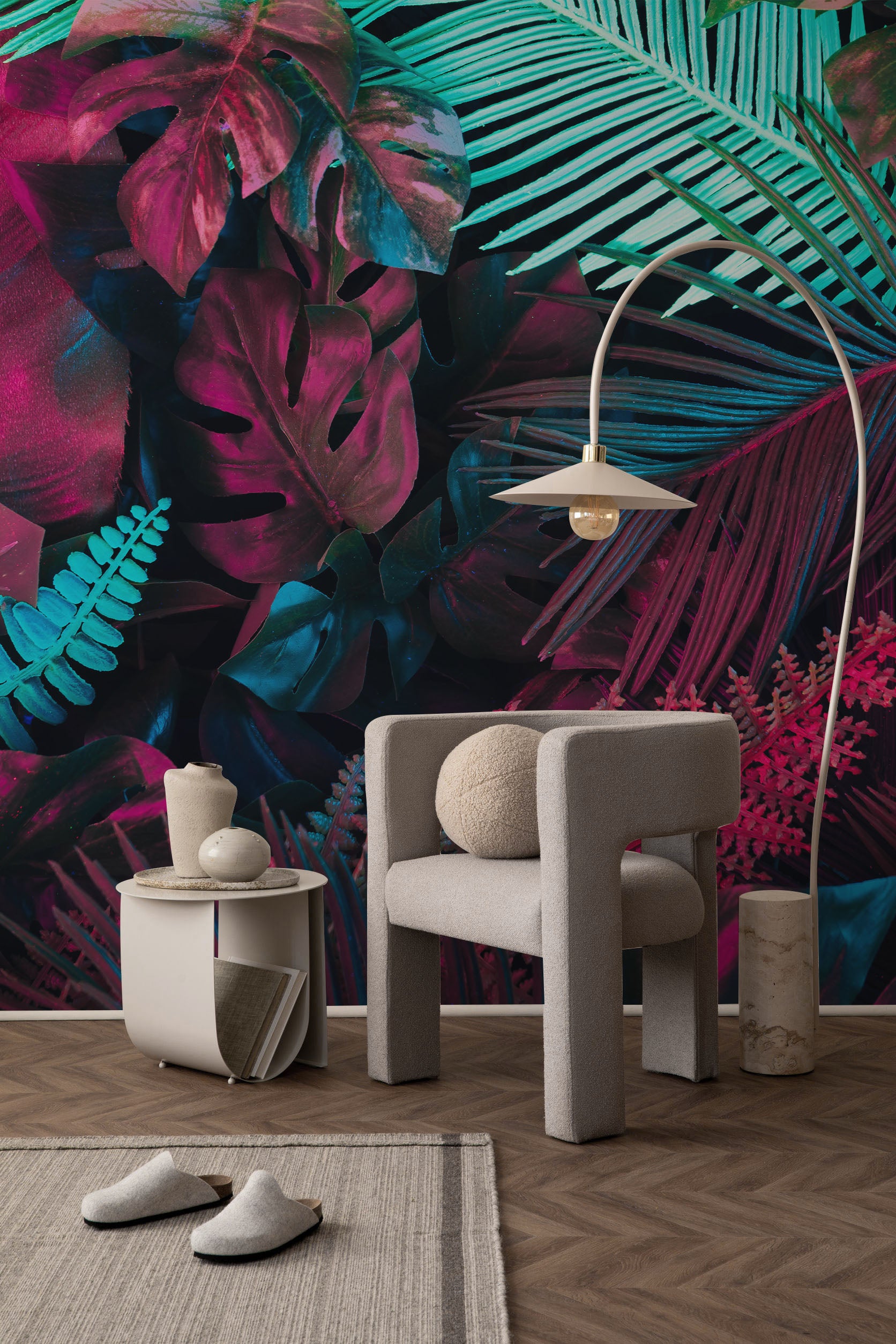 Neon Forest Wall Mural
