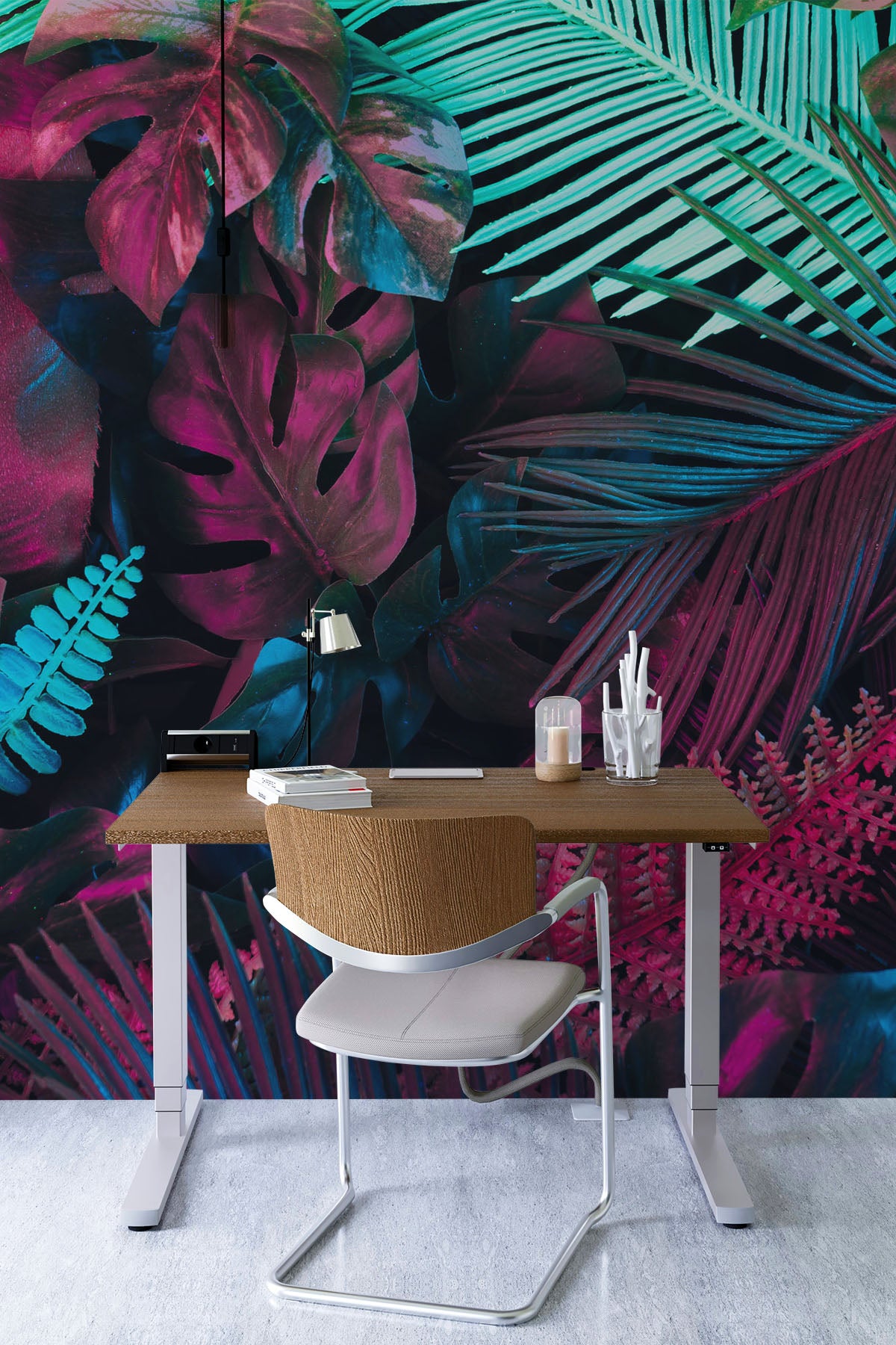 Neon Forest Wall Mural