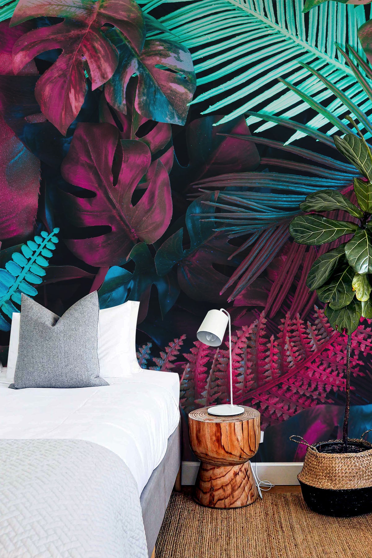 Neon Forest Wall Mural