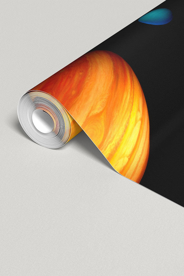 Three Planets in Space Wall Mural