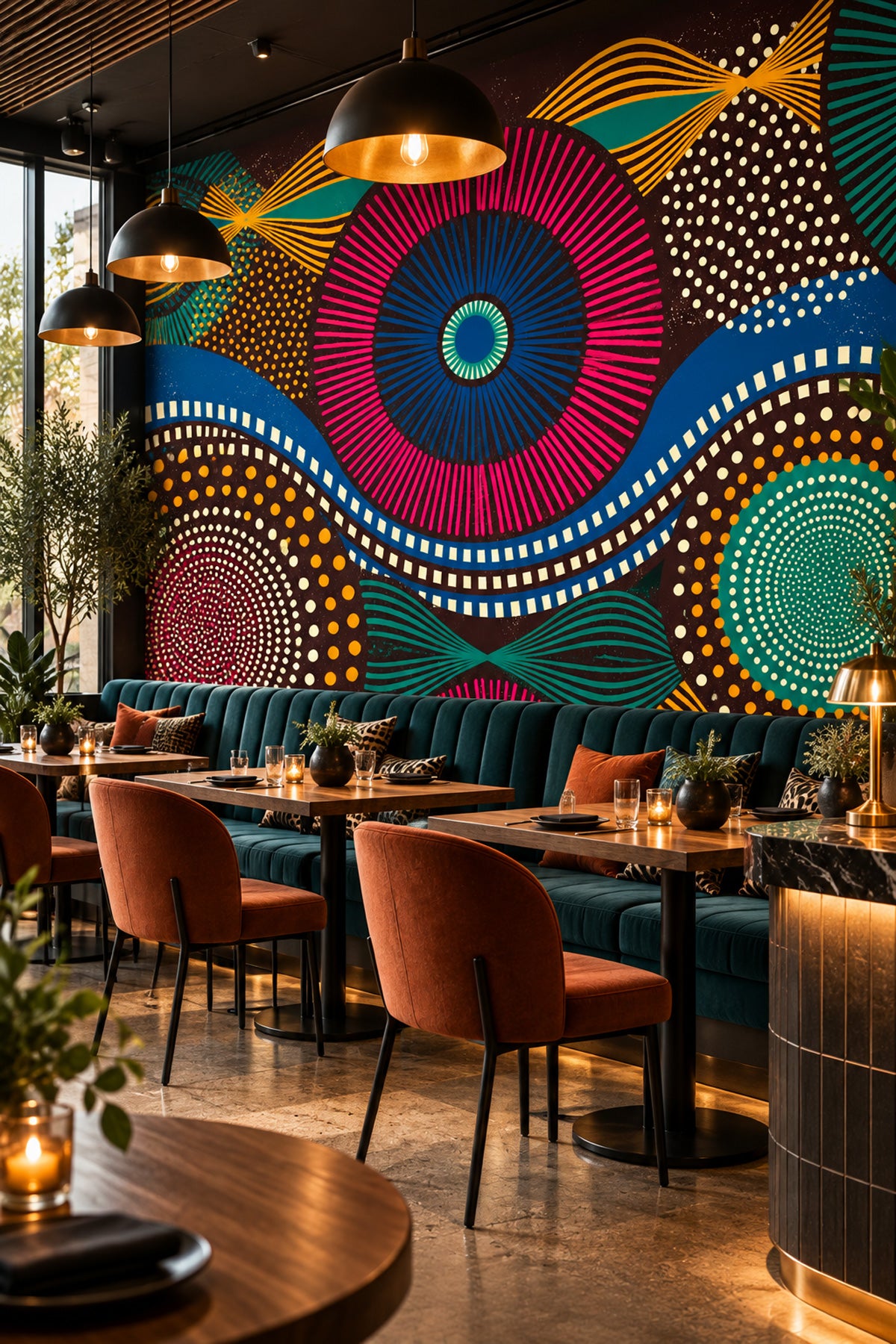 African Tribal Wall Mural