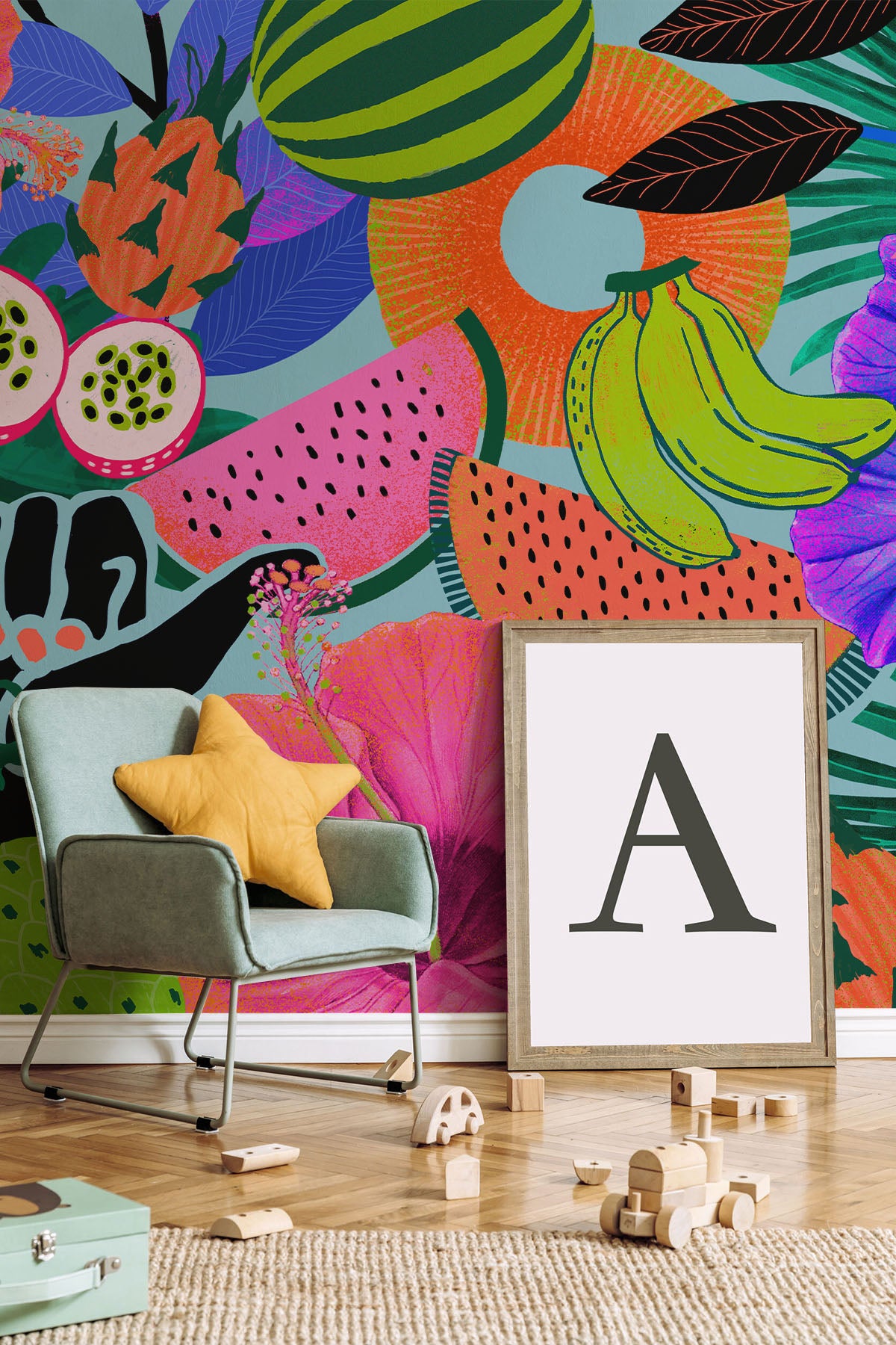 Summer Tropical Mix Wallpaper Mural