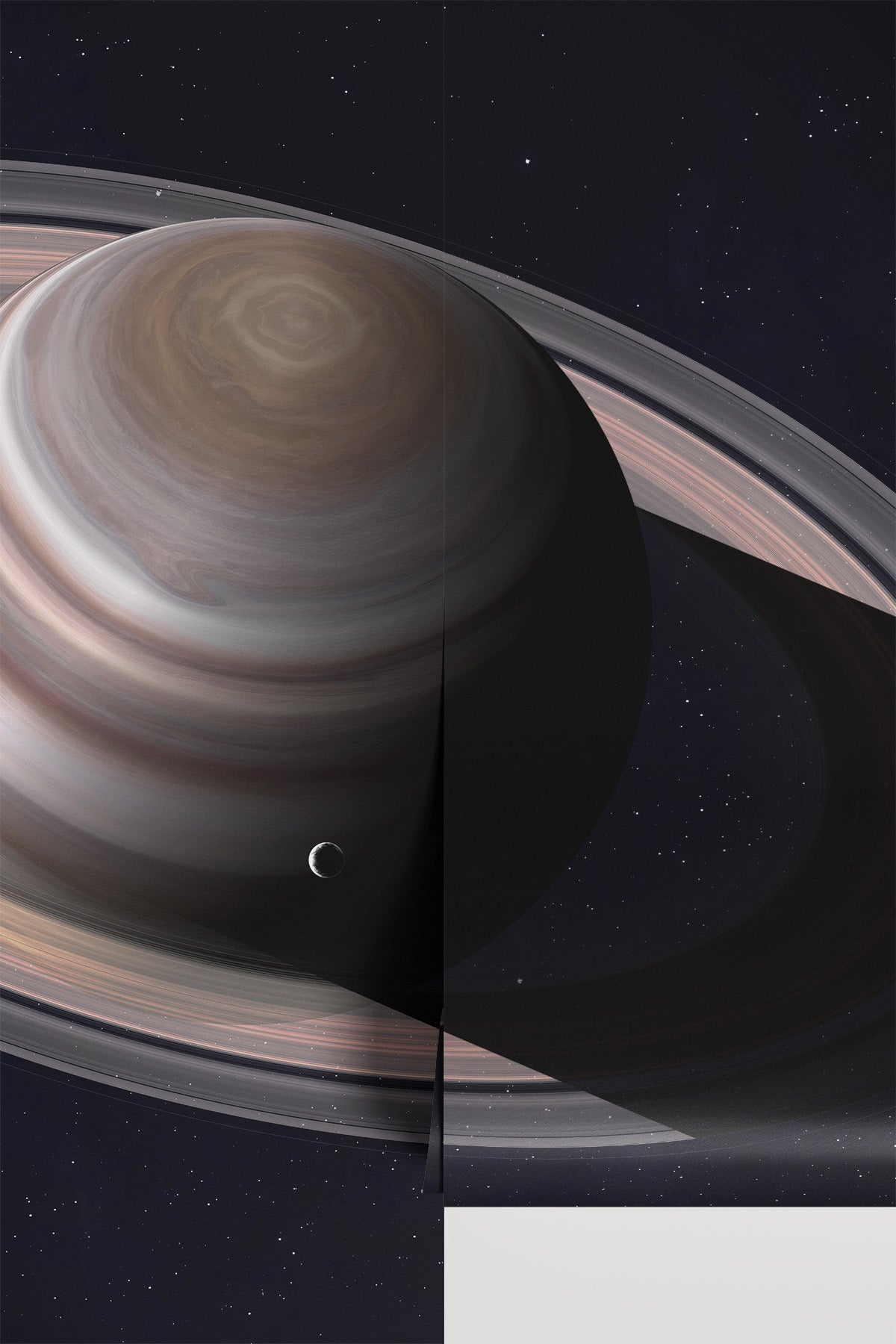 Saturn and Rings Wall Mural